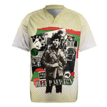 Huey P. Newton Rugby Jersey Black Panther Collage Design Civil Rights Movement Theme Revolutionary Tribute TS04