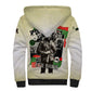 Huey P. Newton Sherpa Hoodie Black Panther Collage Design Civil Rights Movement Theme Revolutionary Tribute - African Pride