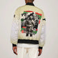 Huey P. Newton Sleeve Zip Bomber Jacket Black Panther Collage Design Civil Rights Movement Theme Revolutionary Tribute - African Pride