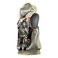 Huey P. Newton Sleeveless Hoodie Black Panther Collage Design Civil Rights Movement Theme Revolutionary Tribute - African Pride