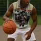 Huey P. Newton Sleeveless Hoodie Black Panther Collage Design Civil Rights Movement Theme Revolutionary Tribute - African Pride