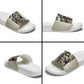 Huey P. Newton Slide Sandals Black Panther Collage Design Civil Rights Movement Theme Revolutionary Tribute - African Pride