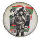 Huey P. Newton Spare Tire Cover Black Panther Collage Design Civil Rights Movement Theme Revolutionary Tribute - African Pride