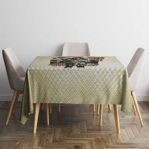 Huey P. Newton Tablecloth Black Panther Collage Design Civil Rights Movement Theme Revolutionary Tribute - African Pride