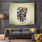 Huey P. Newton Tapestry Black Panther Collage Design Civil Rights Movement Theme Revolutionary Tribute - African Pride