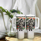Huey P. Newton Tumbler With Handle Black Panther Collage Design Civil Rights Movement Theme Revolutionary Tribute - African Pride