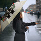 Huey P. Newton Umbrella Black Panther Collage Design Civil Rights Movement Theme Revolutionary Tribute - African Pride