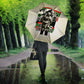 Huey P. Newton Umbrella Black Panther Collage Design Civil Rights Movement Theme Revolutionary Tribute - African Pride