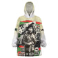 Huey P. Newton Wearable Blanket Hoodie Black Panther Collage Design Civil Rights Movement Theme Revolutionary Tribute - African Pride