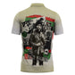 Huey P. Newton Zipper Polo Shirt Black Panther Collage Design Civil Rights Movement Theme Revolutionary Tribute - African Pride