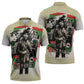 Huey P. Newton Zipper Polo Shirt Black Panther Collage Design Civil Rights Movement Theme Revolutionary Tribute - African Pride