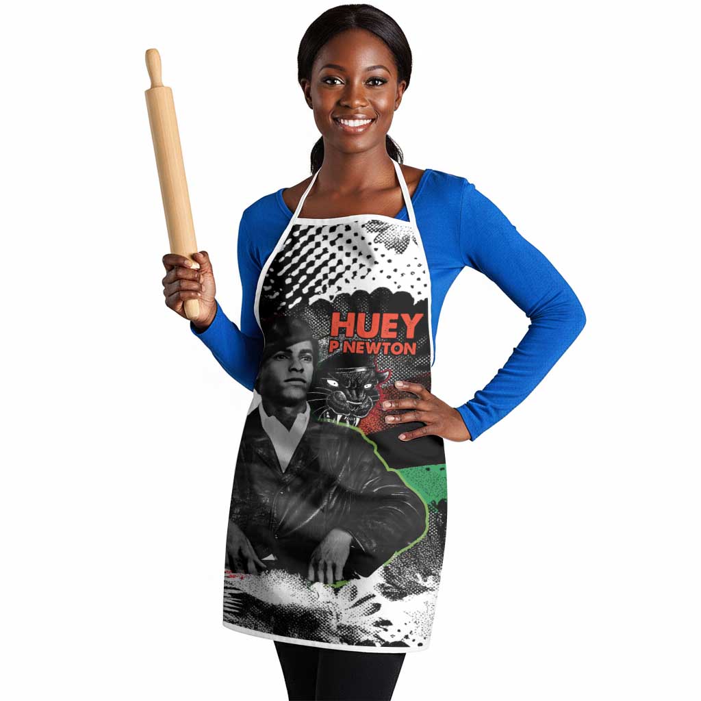 Huey P. Newton Apron Revolutionary Portrait - Panther Graphic Surrender to the Revolution Quote - African Pride
