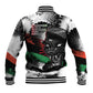 Huey P. Newton Baseball Jacket Revolutionary Portrait - Panther Graphic Surrender to the Revolution Quote - African Pride