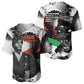Huey P. Newton Baseball Jersey Revolutionary Portrait - Panther Graphic Surrender to the Revolution Quote TS04