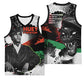 Huey P. Newton Basketball Jersey Revolutionary Portrait - Panther Graphic Surrender to the Revolution Quote - African Pride