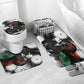 Huey P. Newton Bathroom Set Revolutionary Portrait - Panther Graphic Surrender to the Revolution Quote - African Pride