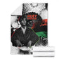 Huey P. Newton Blanket Revolutionary Portrait - Panther Graphic Surrender to the Revolution Quote - African Pride