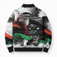 Huey P. Newton Bomber Puffer Jacket Revolutionary Portrait - Panther Graphic Surrender to the Revolution Quote - African Pride