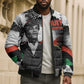 Huey P. Newton Bomber Puffer Jacket Revolutionary Portrait - Panther Graphic Surrender to the Revolution Quote - African Pride