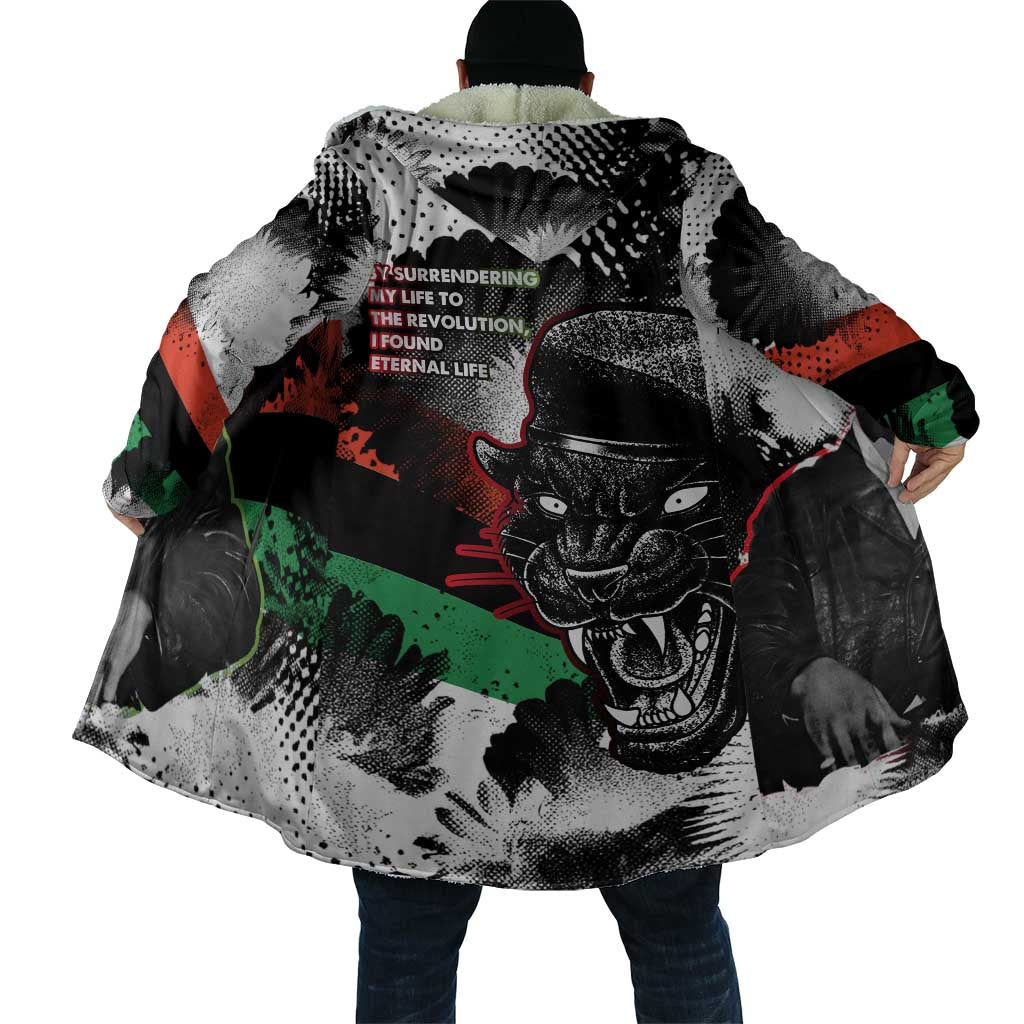 Huey P. Newton Cloak Revolutionary Portrait - Panther Graphic Surrender to the Revolution Quote - African Pride