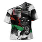 Huey P. Newton Cross Shoulder Shirt Revolutionary Portrait - Panther Graphic Surrender to the Revolution Quote - African Pride