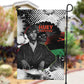 Huey P. Newton Garden Flag Revolutionary Portrait - Panther Graphic Surrender to the Revolution Quote - African Pride