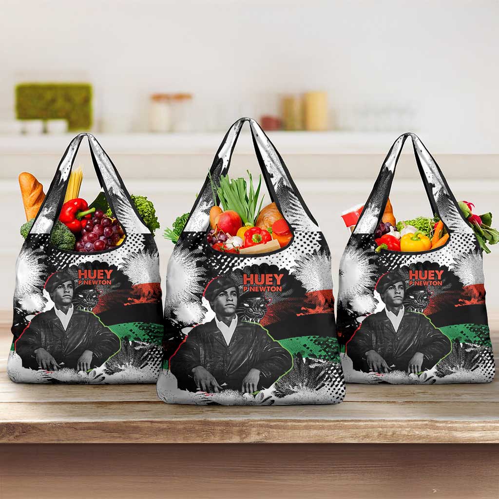 Huey P. Newton Grocery Bag Revolutionary Portrait - Panther Graphic Surrender to the Revolution Quote - African Pride