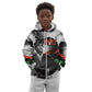 Huey P. Newton Kid Hoodie Revolutionary Portrait - Panther Graphic Surrender to the Revolution Quote - African Pride