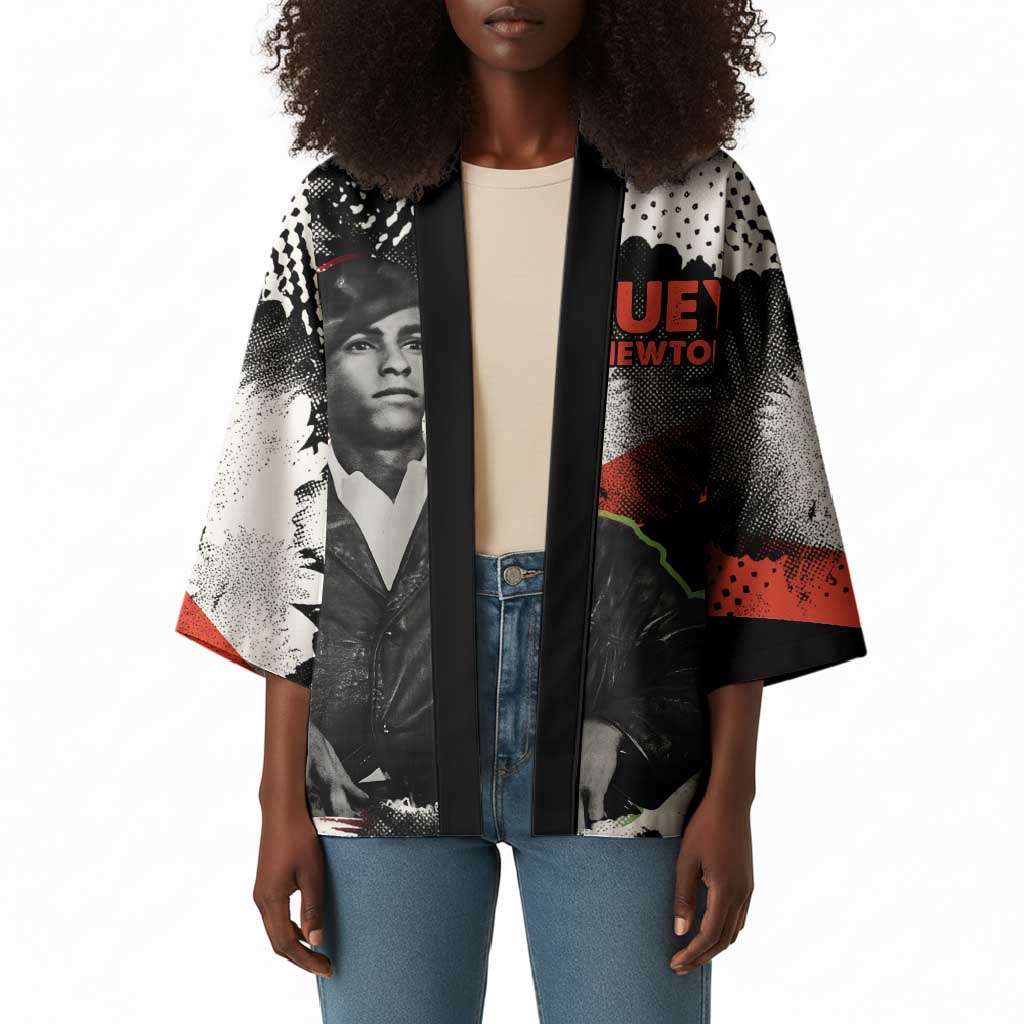 Huey P. Newton Kimono Revolutionary Portrait - Panther Graphic Surrender to the Revolution Quote - African Pride
