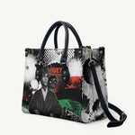 Huey P. Newton Leather Bag Revolutionary Portrait - Panther Graphic Surrender to the Revolution Quote - African Pride