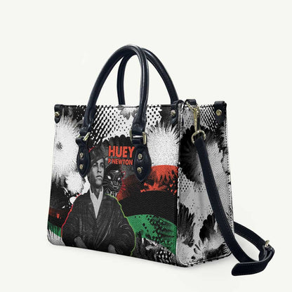 Huey P. Newton Leather Bag Revolutionary Portrait - Panther Graphic Surrender to the Revolution Quote - African Pride