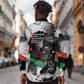 Huey P. Newton Long Sleeve Button Shirt Revolutionary Portrait - Panther Graphic Surrender to the Revolution Quote - African Pride