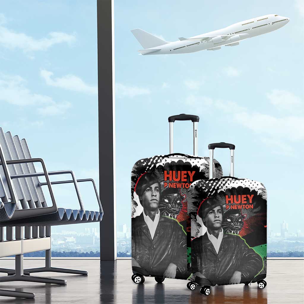Huey P. Newton Luggage Cover Revolutionary Portrait - Panther Graphic Surrender to the Revolution Quote - African Pride