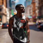 Huey P. Newton Men Tank Top Revolutionary Portrait - Panther Graphic Surrender to the Revolution Quote - African Pride