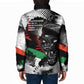 Huey P. Newton Padded Jacket Revolutionary Portrait - Panther Graphic Surrender to the Revolution Quote - African Pride