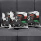 Huey P. Newton Pillow Cover Revolutionary Portrait - Panther Graphic Surrender to the Revolution Quote - African Pride