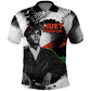 Huey P. Newton Polo Shirt Revolutionary Portrait - Panther Graphic Surrender to the Revolution Quote TS04