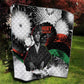 Huey P. Newton Quilt Revolutionary Portrait - Panther Graphic Surrender to the Revolution Quote - African Pride
