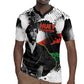 Huey P. Newton Rugby Jersey Revolutionary Portrait - Panther Graphic Surrender to the Revolution Quote TS04