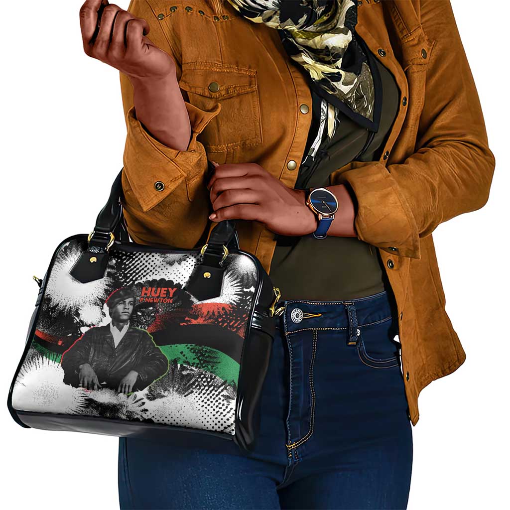 Huey P. Newton Shoulder Handbag Revolutionary Portrait - Panther Graphic Surrender to the Revolution Quote - African Pride