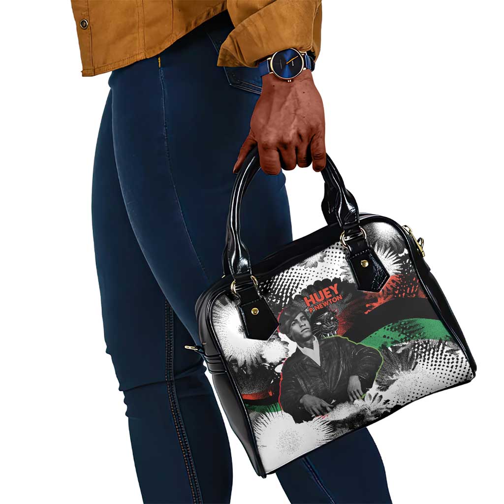 Huey P. Newton Shoulder Handbag Revolutionary Portrait - Panther Graphic Surrender to the Revolution Quote - African Pride