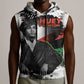 Huey P. Newton Sleeveless Hoodie Revolutionary Portrait - Panther Graphic Surrender to the Revolution Quote - African Pride