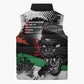 Huey P. Newton Sleeveless Puffer Jacket Revolutionary Portrait - Panther Graphic Surrender to the Revolution Quote - African Pride