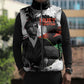 Huey P. Newton Sleeveless Puffer Jacket Revolutionary Portrait - Panther Graphic Surrender to the Revolution Quote - African Pride