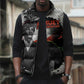 Huey P. Newton Sleeveless Puffer Jacket Revolutionary Portrait - Panther Graphic Surrender to the Revolution Quote - African Pride