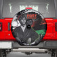 Huey P. Newton Spare Tire Cover Revolutionary Portrait - Panther Graphic Surrender to the Revolution Quote - African Pride
