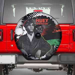 Huey P. Newton Spare Tire Cover Revolutionary Portrait - Panther Graphic Surrender to the Revolution Quote - African Pride
