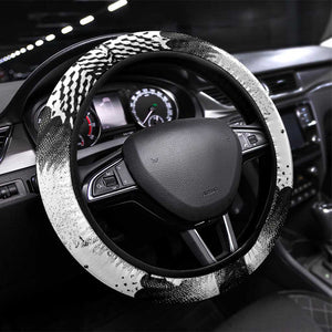 Huey P. Newton Steering Wheel Cover Revolutionary Portrait - Panther Graphic Surrender to the Revolution Quote - African Pride