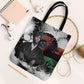 Huey P. Newton Tote Bag Revolutionary Portrait - Panther Graphic Surrender to the Revolution Quote - African Pride