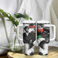 Huey P. Newton Tumbler With Handle Revolutionary Portrait - Panther Graphic Surrender to the Revolution Quote - African Pride